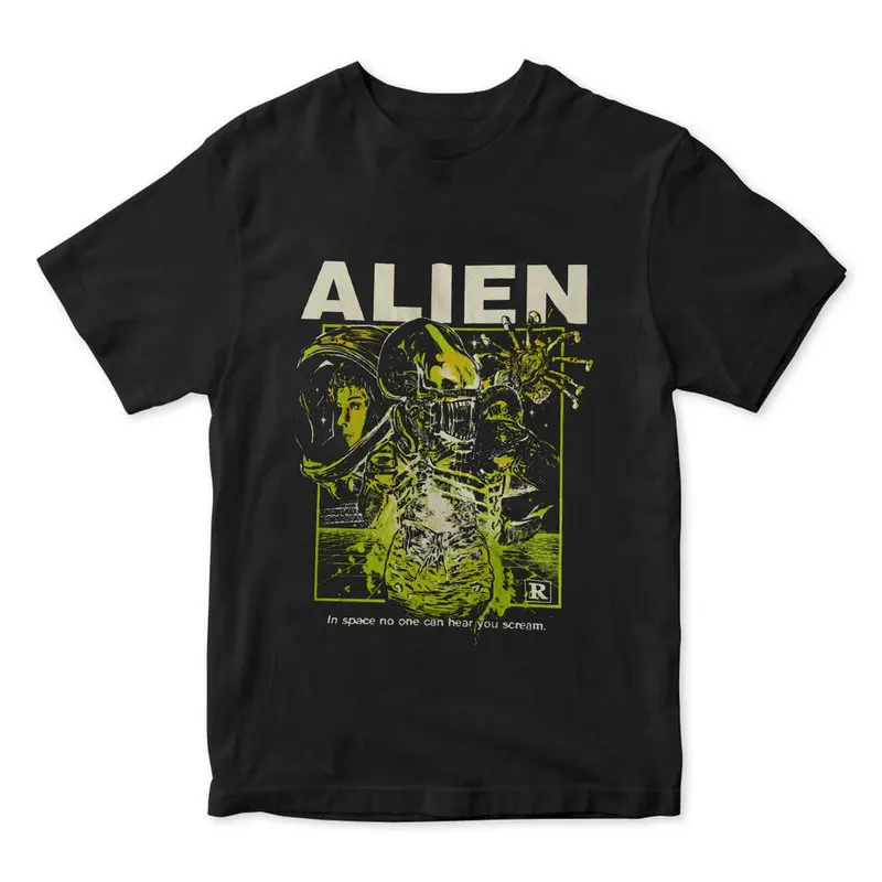 Alien Movie Ellen Ripley Graphic T-Shirt Retro Sci-Fi LV-426 Wayland-Yutani Horror Xenomorph Unisex Vintage Short-Sleeve Tee