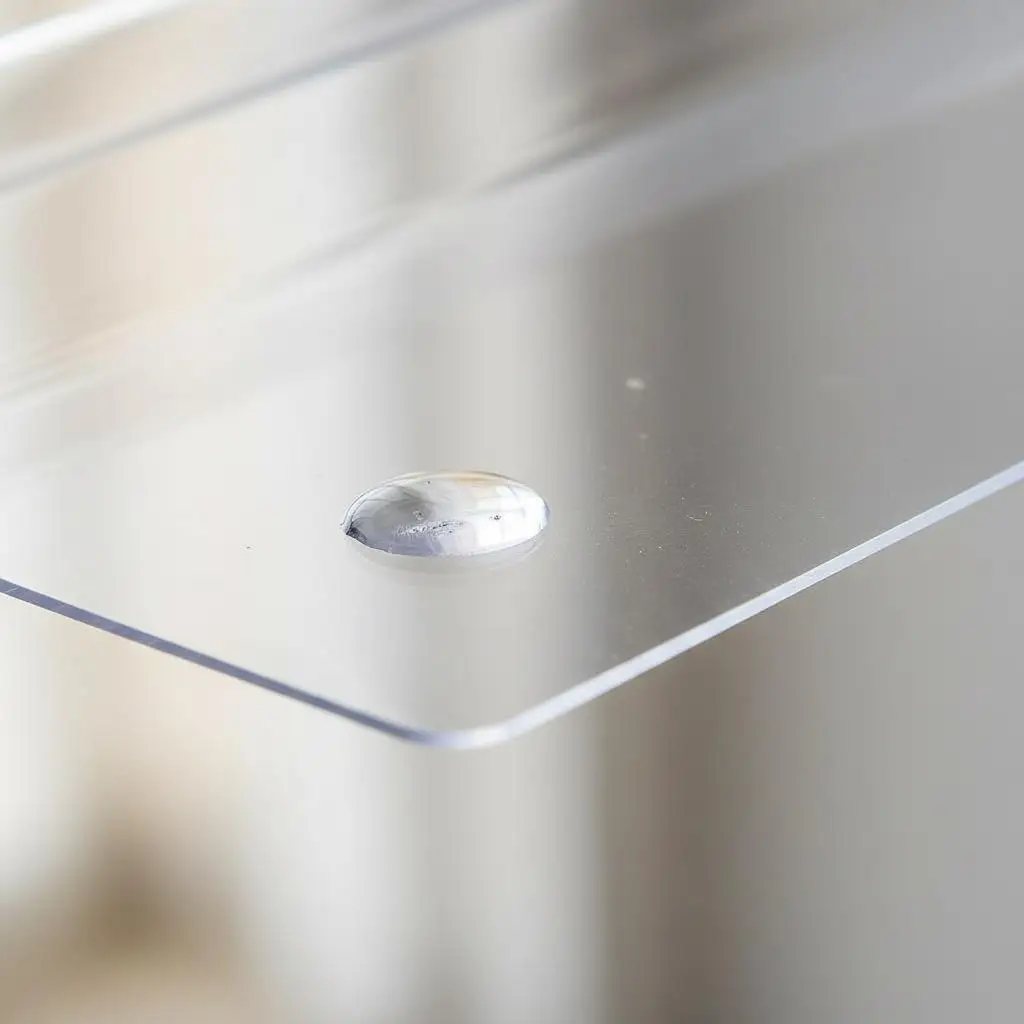 

Прозрачная ПВХ-подкладка для стола 48 x 48 дюймов, толщиной 1,5 мм, для столовой, офиса, прикроватной тумбочки, квадратная защитная накладка на стол, пластиковая скатерть.