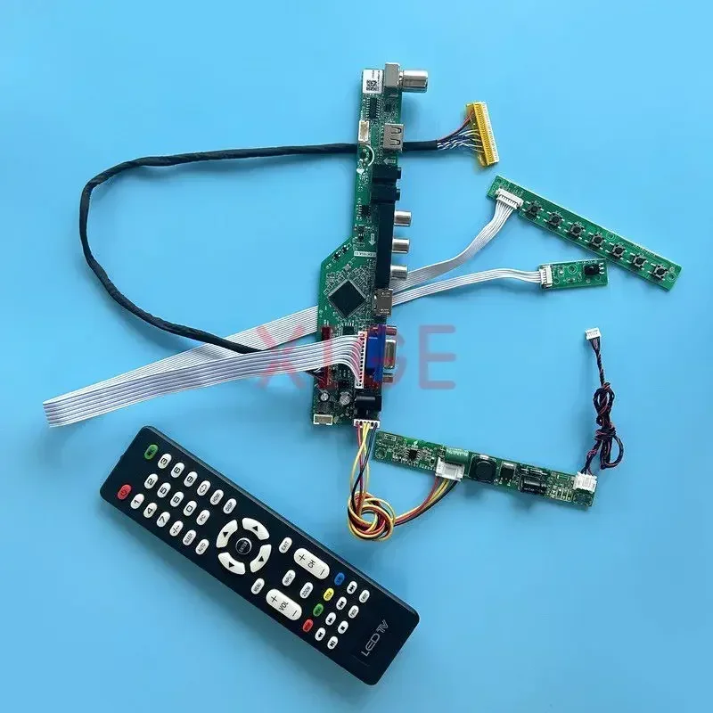 

For M185BGE M185XTN01 LM185TT1A Controller Board 1366*768 Kit DIY USB+AV+HDMI+VGA 18.5" LCD Display 30-Pin LVDS TV Analog Signal