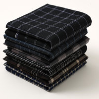 6 Packs of Men's Pure Cotton Plaid Handkerchiefs, Gentleman's Suit Flap Pocket Pants Squares, Thin Sweat Towels, Wedding and Holiday Supplies