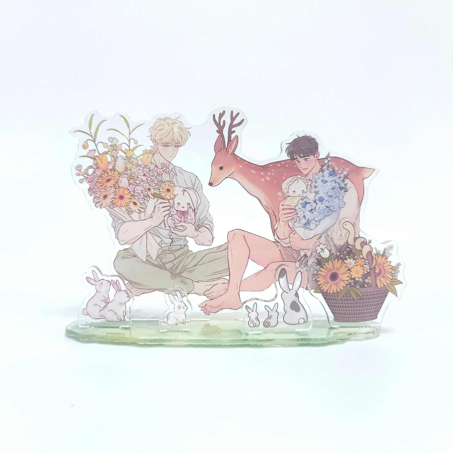 The Sacred Serpents Seduction Sandwich Layer Acrylic Stand Key Chain BL Yaoi Manhwa Anime Collectible Gift