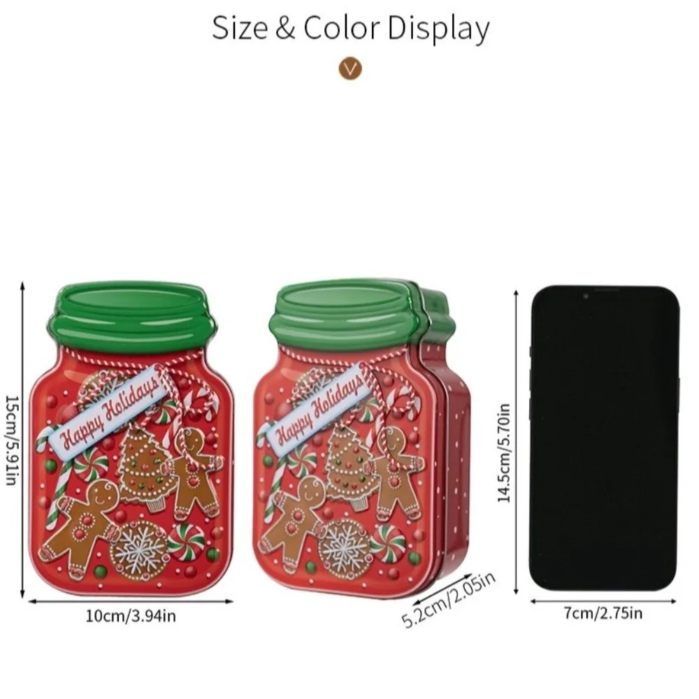 Portable Metal Christmas Tin B - Tin Container Lid ulasan dan harga