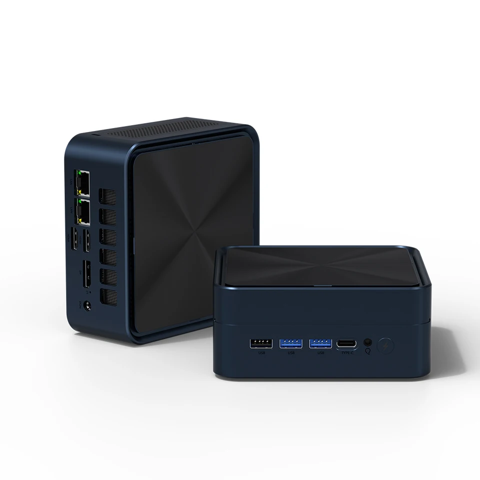 미니 PC AMD 라이젠 7 7735HS 7840HS 8745HS 2* DDR5 32GB NVMe 듀얼 LAN 2.5G 2* HDMI DP WiFi6 BT5.2 4K 4 디스플레이 AI PC 게이밍 썸네일 7