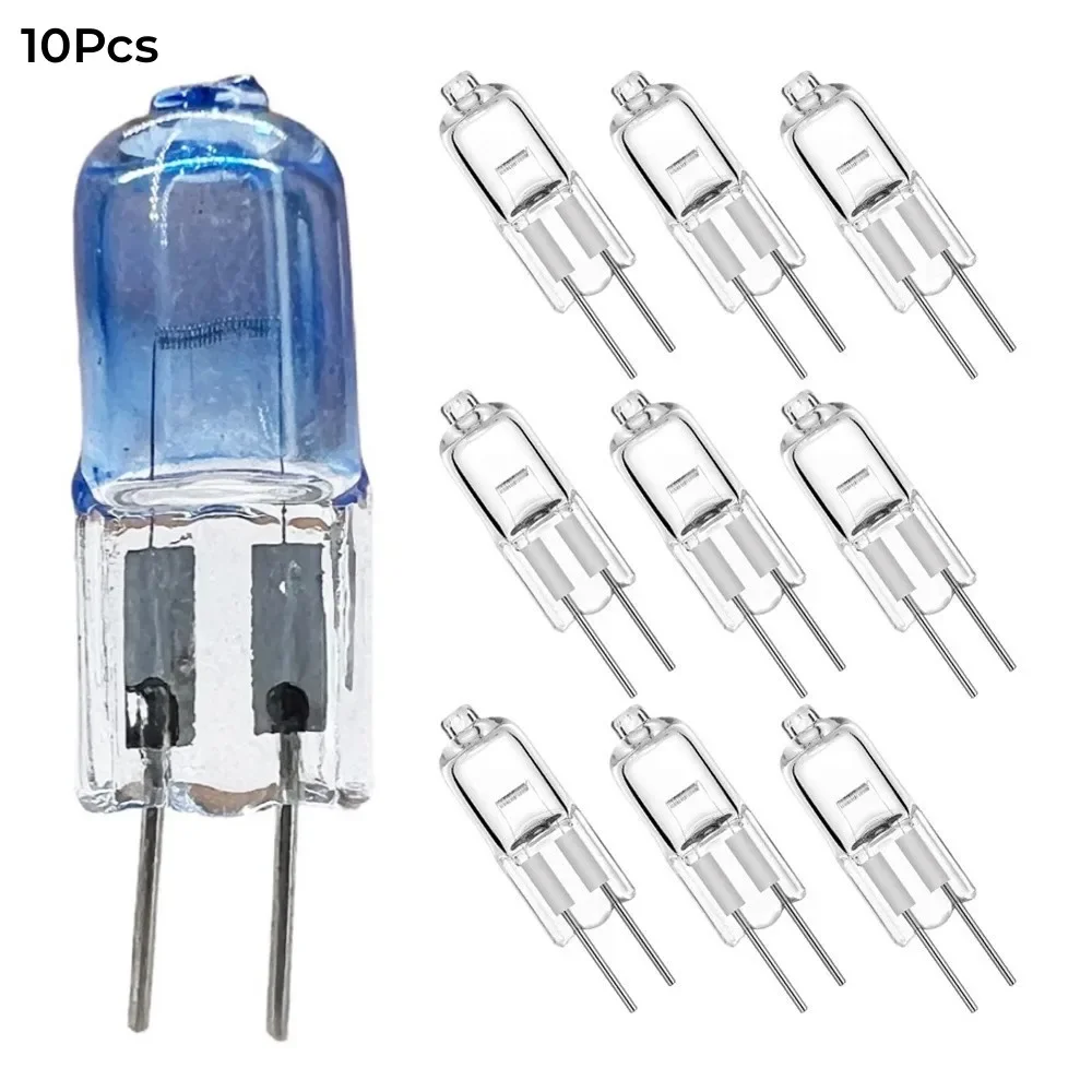 

10Pcs G4 Halogen Bulb 12V 20W 28W 35W G4 Halogen Bulbs Light Globe Lot JC Bi-Pin LED Lamp Warm White Home Replace LED Lamp