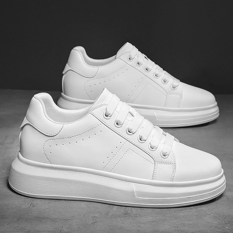 

Осенне-зимняя мужская обувь на высокой подошве на толстой подошве, дышащая, приятная для кожи и удобная легкая роскошная обувь для пар