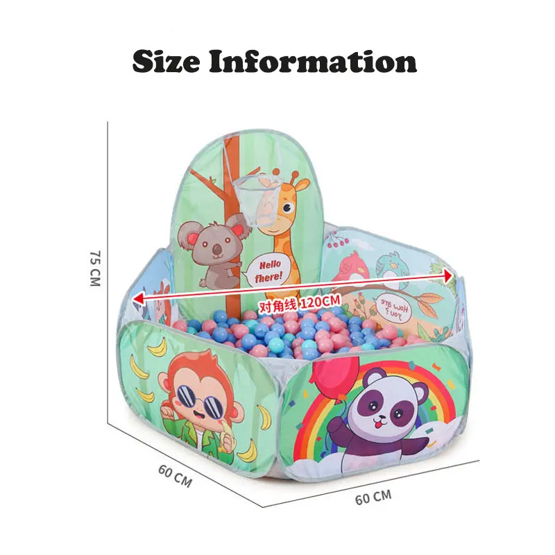 1,2 m Cartoon Baby Pools Ball Pit Kinderbecken Bälle Spielplatz Baby Pool Tupfen Pools Kinderspiel platz Baby Bälle Pool