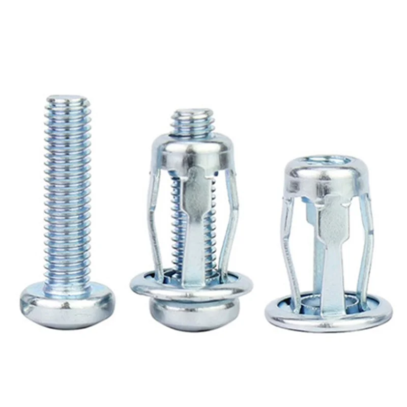 أجزاء الأجهزة 50 قطعة جاك شفة المكسرات القصيرة البتلة المكسرات توسيع المكسرات ل 4X20 البتلة المكسرات جوفاء جدار الحديد الجلد خط سهلة Inst