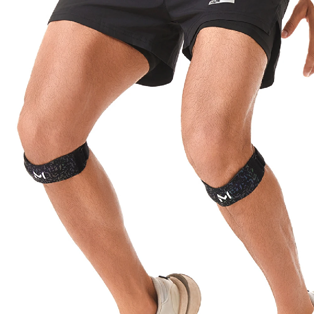 1 Stück Kniebandage für Damen und Herren – Patella-Kniegurt zur Unterstützung bei Sehnenentzündung, Basketball, Laufen, Tennis, Kniebeugen – verstellbar – Detail 2