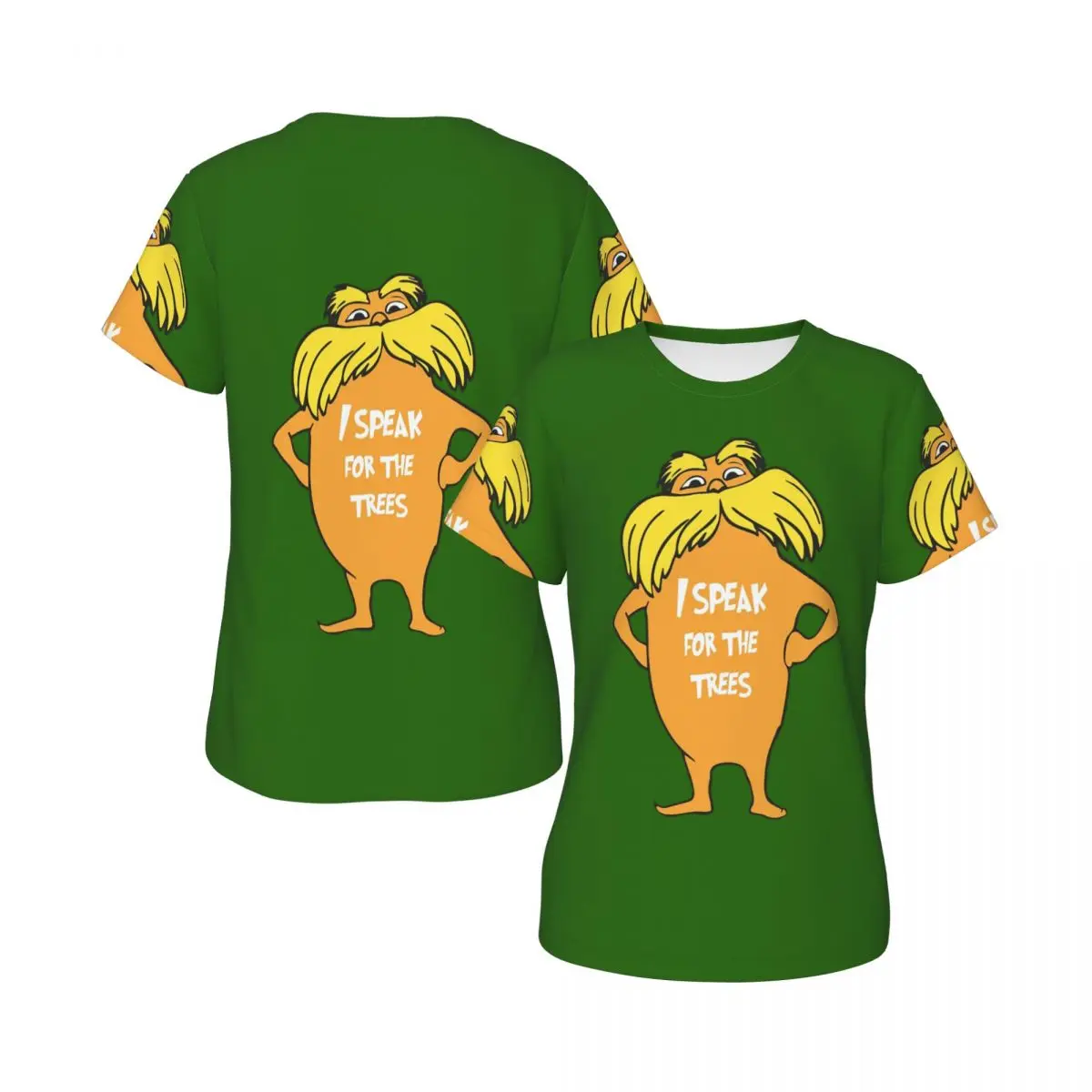 Lorax I Speak For The Trees So Cute T-Shirt for Women Round Neck Streetwear T Shirts Women's Short Sleeve Summer Clothes Tops