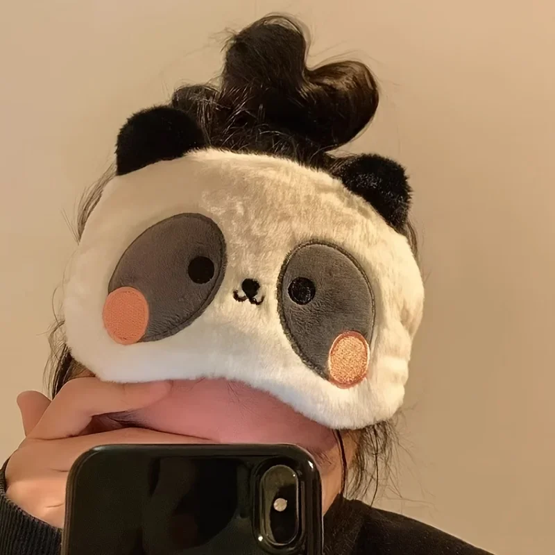 Cute Panda Eye Mask, Duck, Rabbit, Small Animal Nap Eye Mask, Suitable for Office and Home Use