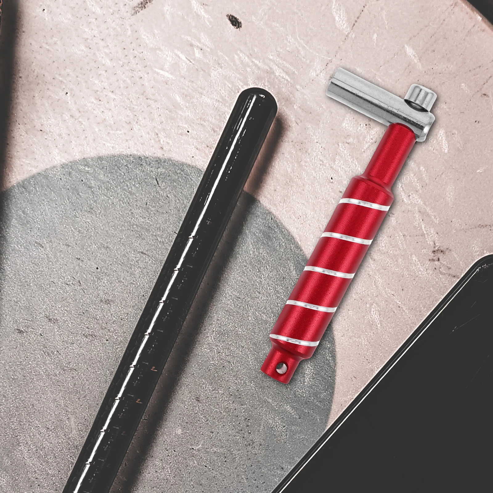 

Drum Tuner Wrench Rod Tuning Key Accessories Replacement Accessory Aluminum Pole