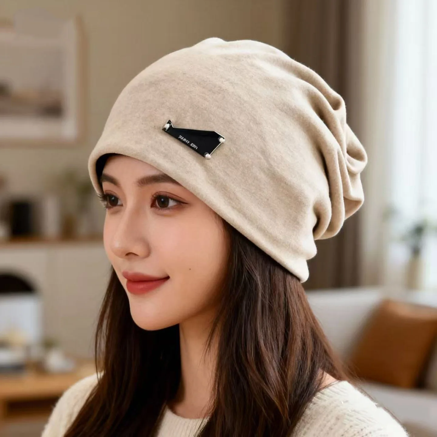 

Модная детская вязаная шапка-бини с защитой ушей и эффектом утончения лица – теплая шапка-балаклава для детей с большой окружностью головы