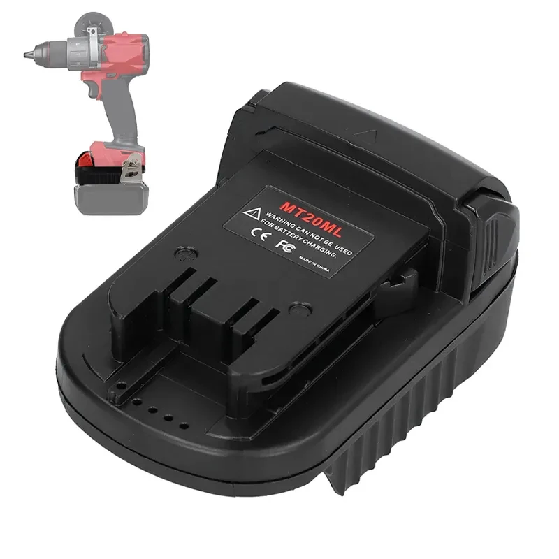 MT20ML Adapter Converter for Makita 18V BL1830 BL1850 Converted To for Milwaukee 18V Li-ion Battery Cordless Power Tool Use