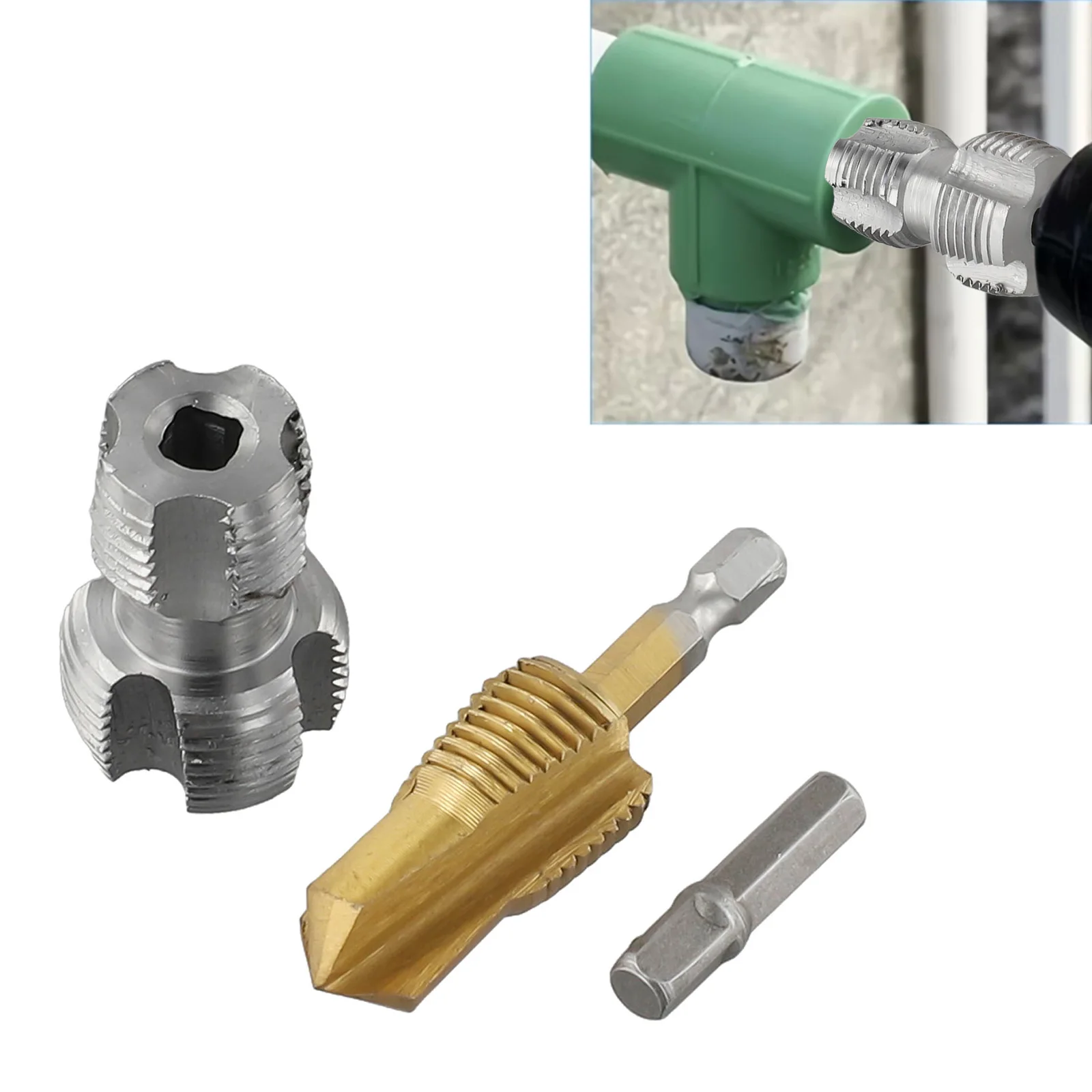

Home Improvement Drill Bit For PVC Pipe Stable Clamping Drill Bit Drill Bit Hex Handle Drill Integrated Stepped Design