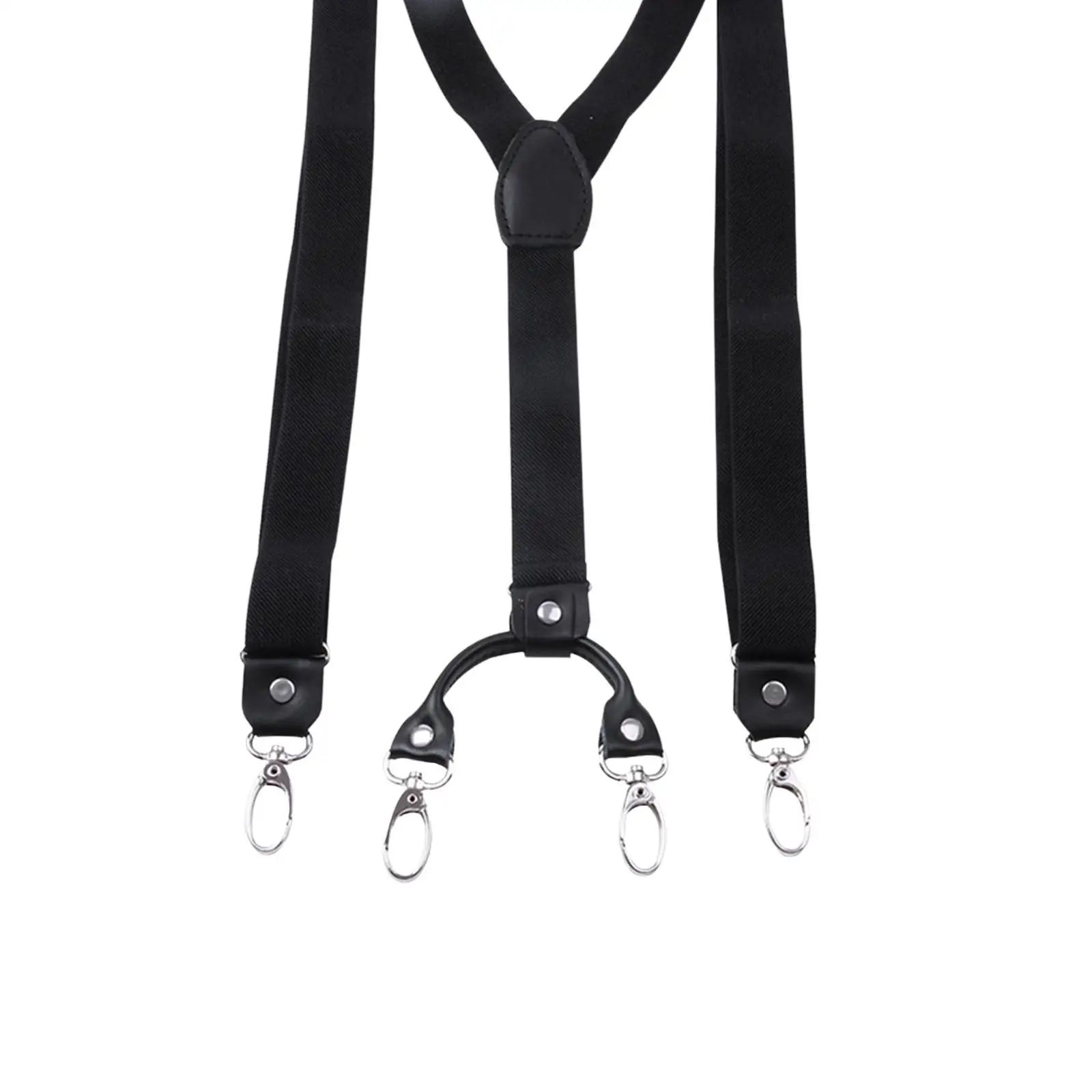 3x мужские подтяжки, регулируемые сверхпрочные эластичные ремни, Y-образные подтяжки на спине, черные