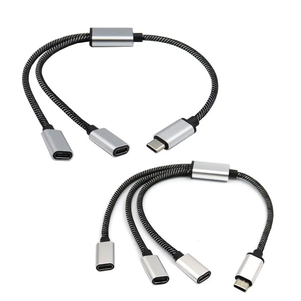 

Portable USB C Male To Double USB C Female Splitter USB Y Splitter Cable Type C Hub For Type C Devices Gaming Handle