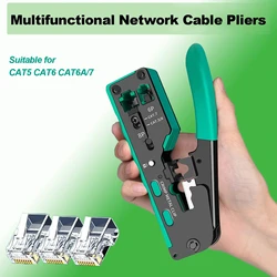 Multifunctional Network Cable Pliers Crimping Pliers universal wiring pliers Wire Stripper/Wire Cutter for CAT5 CAT6 CAT6A/7