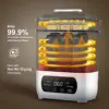 4-in-1 哺乳瓶滅菌器 & 乾燥機 |   LED タッチコントロールと自動シャットオフ機能を備えたスチーム消毒剤 - すべてのボトルにユニバーサル 6