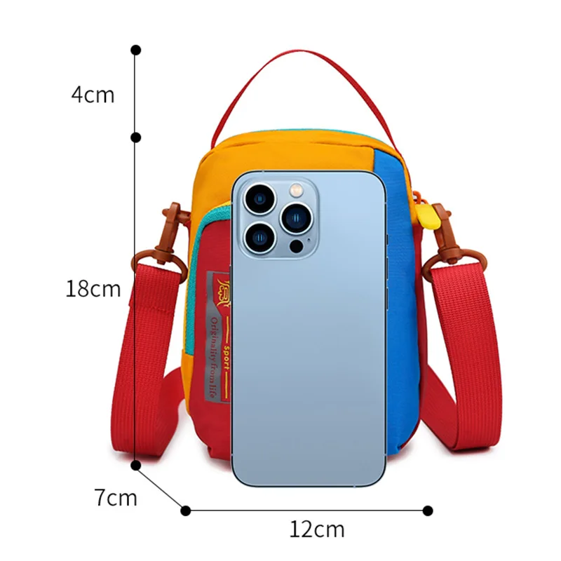 Men's and women's nylon single shoulder lightweight waterproof large capacity travel sports diagonal cross bag handbag