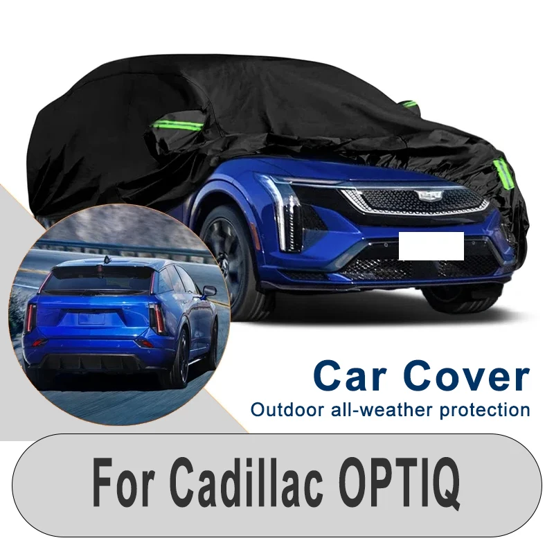 

Наружный автомобильный чехол для Cadillac OPTIQ — зимне-летний снегозащитный пылезащитный экран, водонепроницаемый солнцезащитный аксессуар для автозащиты