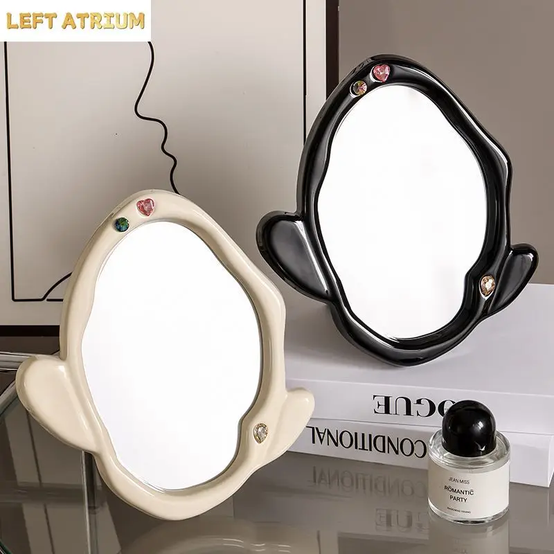 European Cactus Makeup Mirror Dresser Desktop Decorations Home Art Shaped Mirror Bedroom Living Room Home Decoration