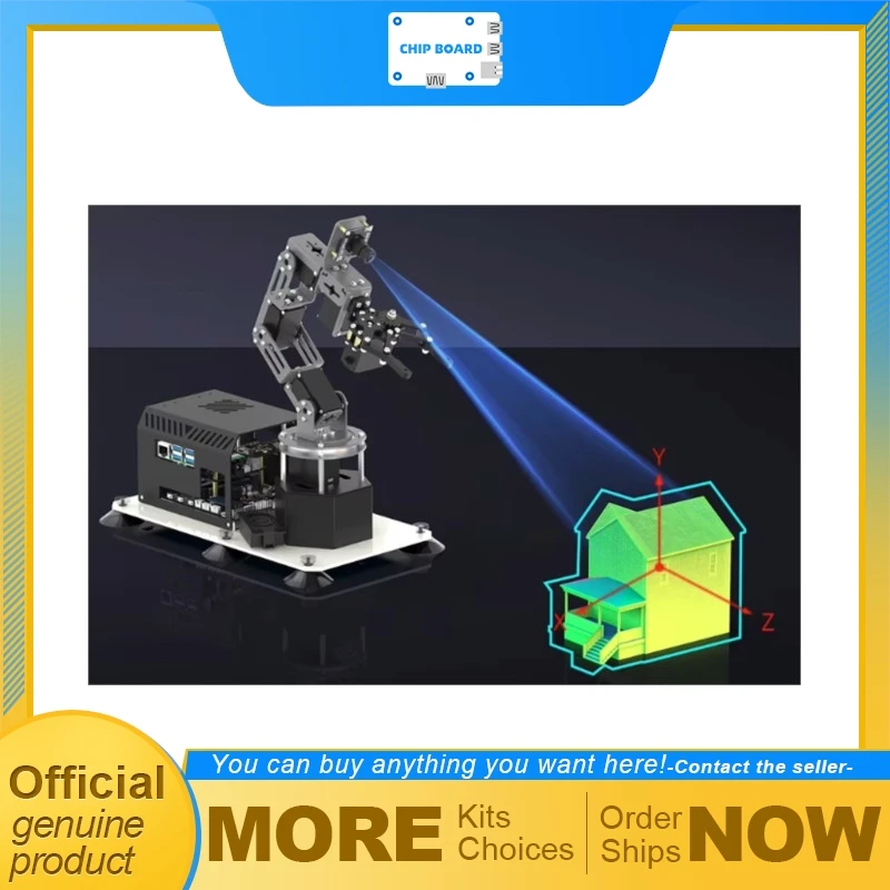 Yahboom DOFBOT Ultra AI Robotic Arm, Raspberry Pi 5 RDK X5 Vision Grasping Platform for STEM Learning