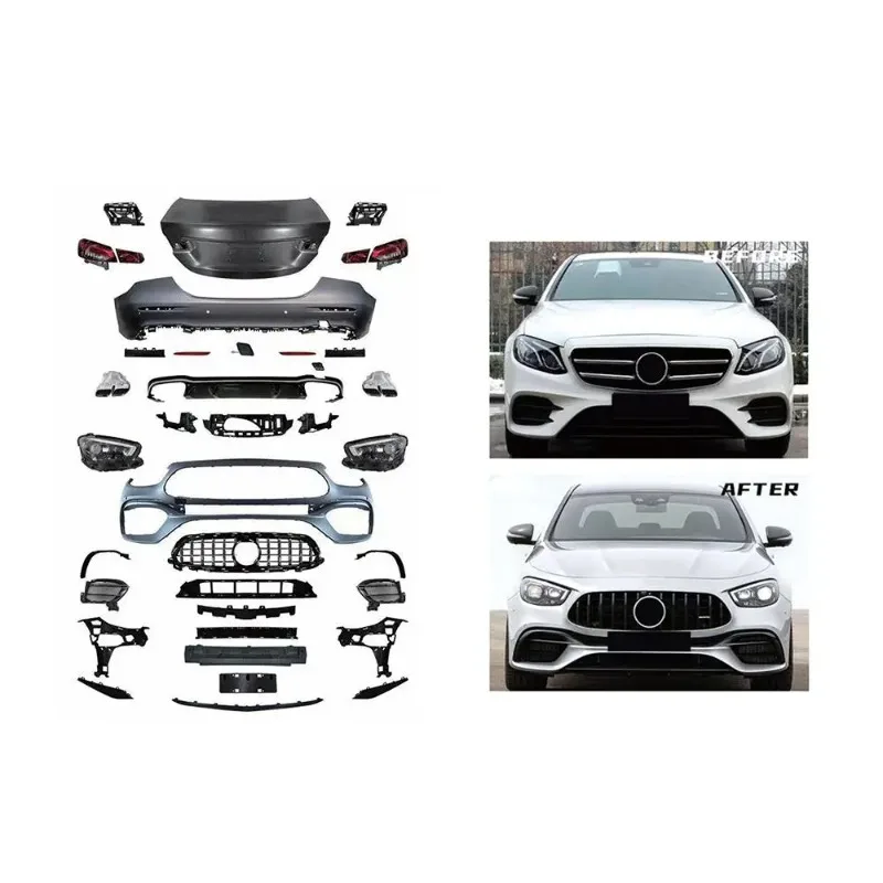 Car Modification E class W213 Upgrade AMG63 Full body kit Bumper  Diffuser Headlight Assembly kit For Mercedes Benz E class W213