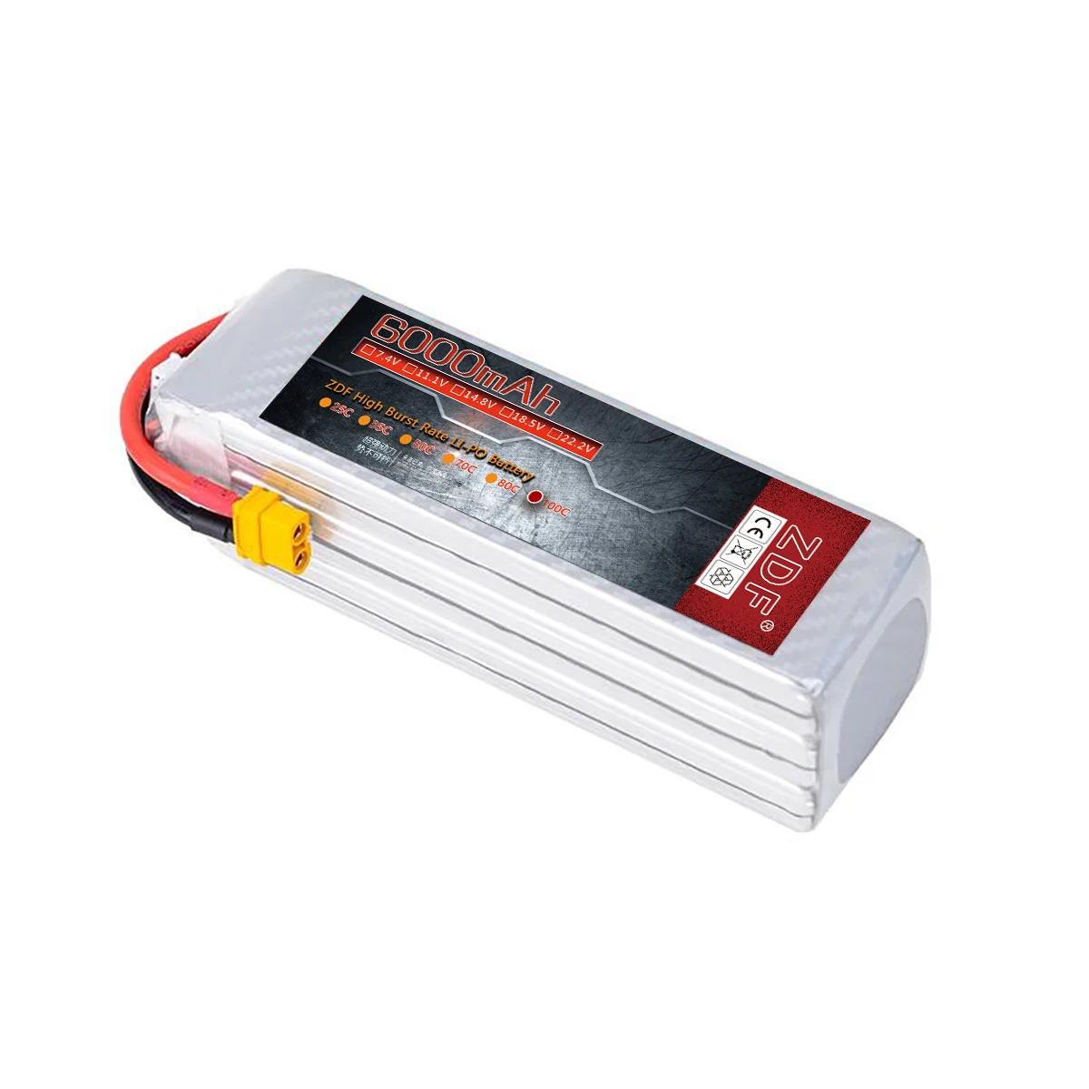 ZDF Graphene Battery 2S 3S 4S 6S RC Lipo 3300mah 4000mah 5000mah 6000mah 7000mah 11.1V 14.8V 22.2V for Car Drone