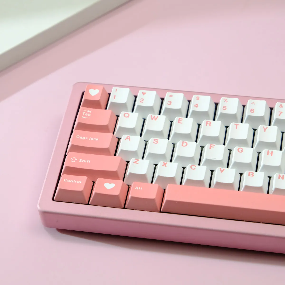 أغطية مفاتيح مكونة من 126 مفتاحًا لعيد الحب، أغطية مفاتيح ذات ارتفاع أصلي من مادة PBT مناسبة للوحات المفاتيح الميكانيكية