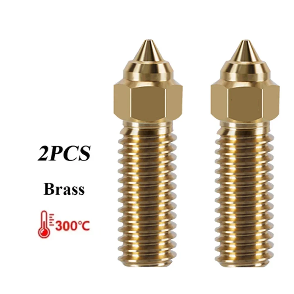 Nozzle voor Creality K1 K1 Max Ender 3 V3 KE CR-M4 Bimetaal Geplateerd Koper Hardstaal Messing voor Vyper Kobra Sovol SV06 plus/SV07