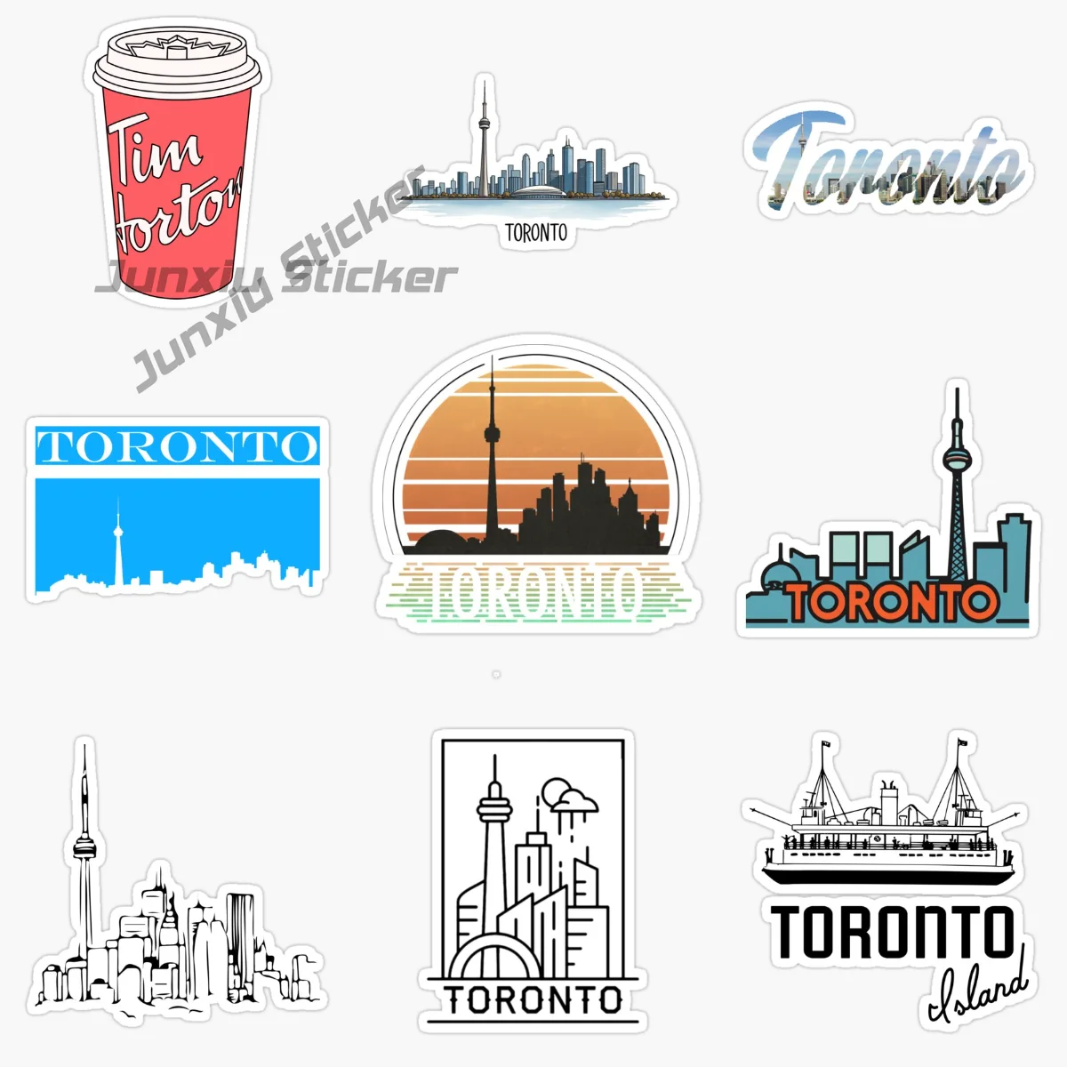 

TORONTO CANADA World Famous International Metropolitan Scenery Tourist Car Sticker Vinyl Self-adhesive Decorative Decal