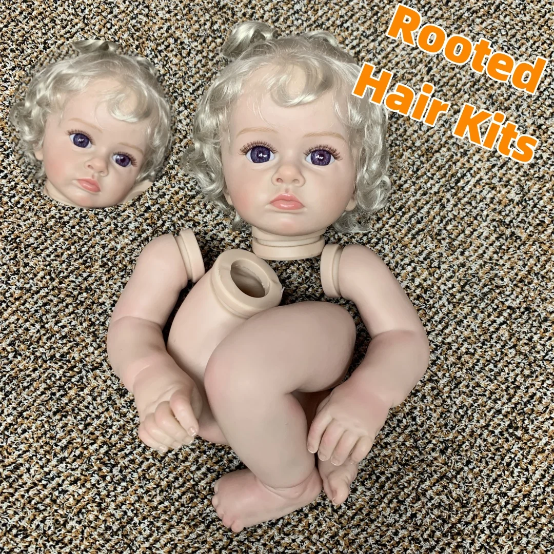 

ПРОДАЖА--53 см Cuddly Tutti Kit Reborn с укорененными волосами, наборы кукол Reborn «сделай сам», видимые вены, реалистичные Bebe Reborn