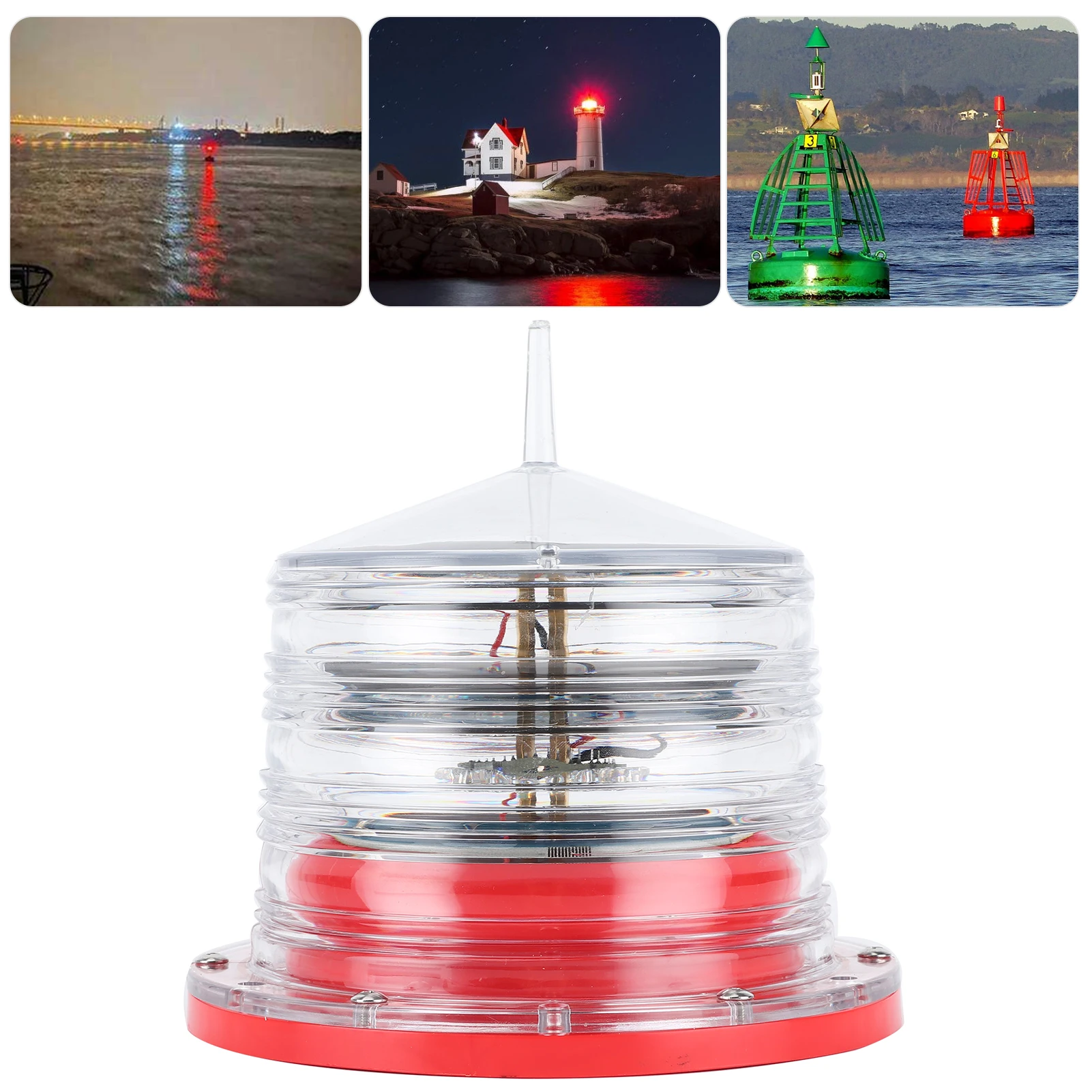 

Beacon Light Solar Power Beacon Light LED Flashing Floating Lamp IP68 Waterproof for Marine Ship Boat Boat Light Navigation Lamp
