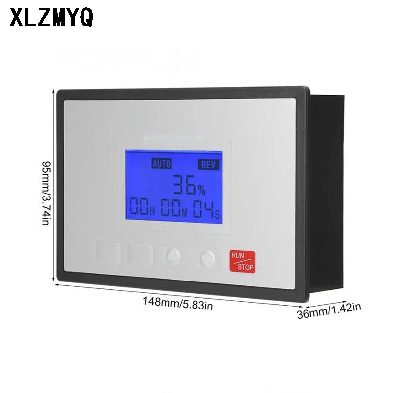 LCD Smart Digital Display Wireless Remote Control DC 10-55V 60A PWM DC Motor Speed Controller 0~100% Adjustable 12V 24V 36V 48V