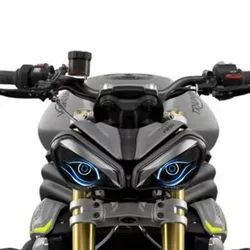 For Triumph Street Triple 765RS 1200RS Motorcycle Accessories Front Fairing Headlight Sticker Guard Sticker - 4