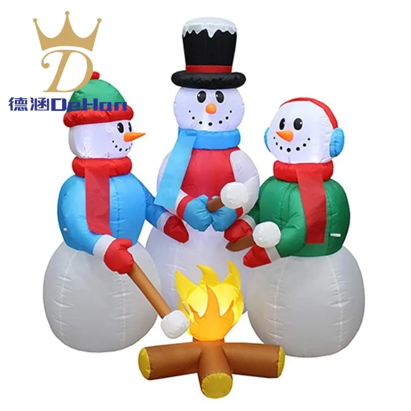 poupee-gonflable-de-dessin-anime-de-noel-decoration-de-celebration-d'evenement-de-centre-commercial-modele-gonflable-de-bonhomme-de-neige-du-pere-noel