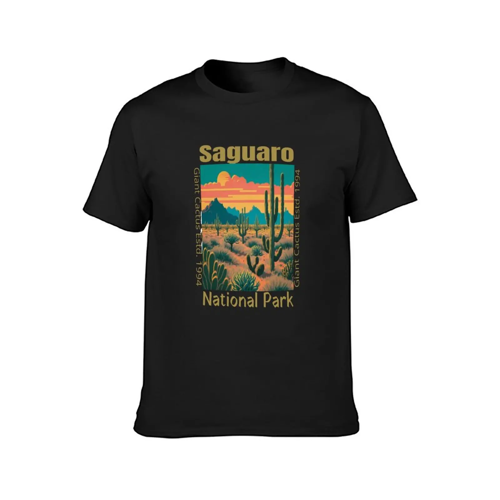 Saguaro National Park Giant Cactus T-Shirt vintage clothes kawaii clothes boys whites summer tops oversized t shirts for men