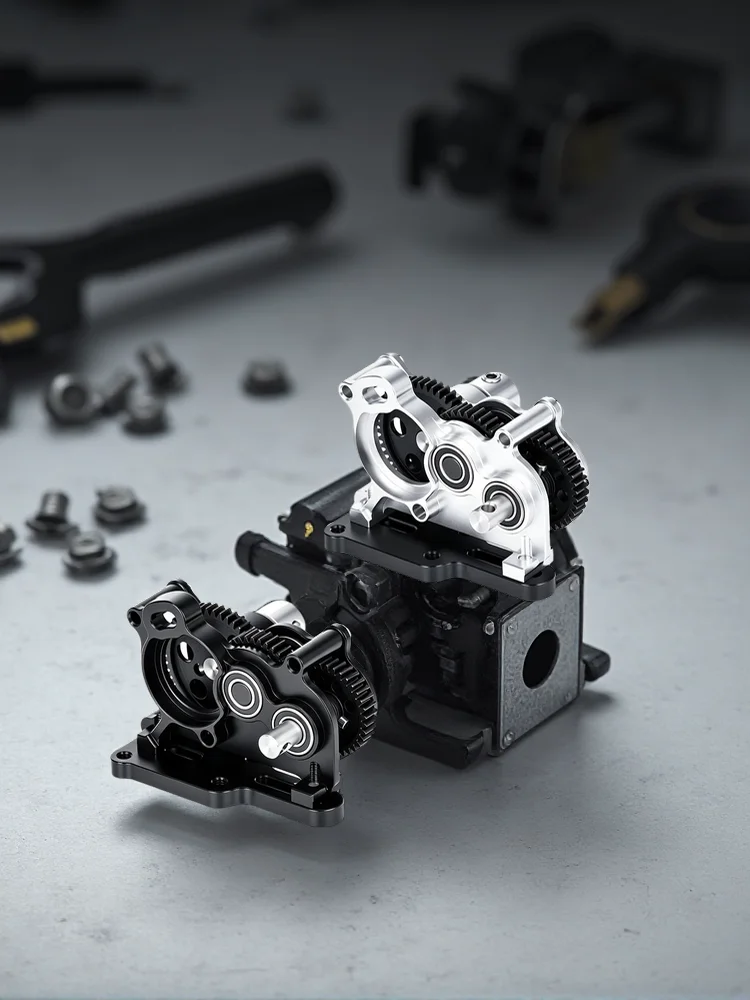 New series of RC ultra light aluminum OD-4 gearbox assembly+base plate right motor adaptation 1/10 climbing LCG modification upg