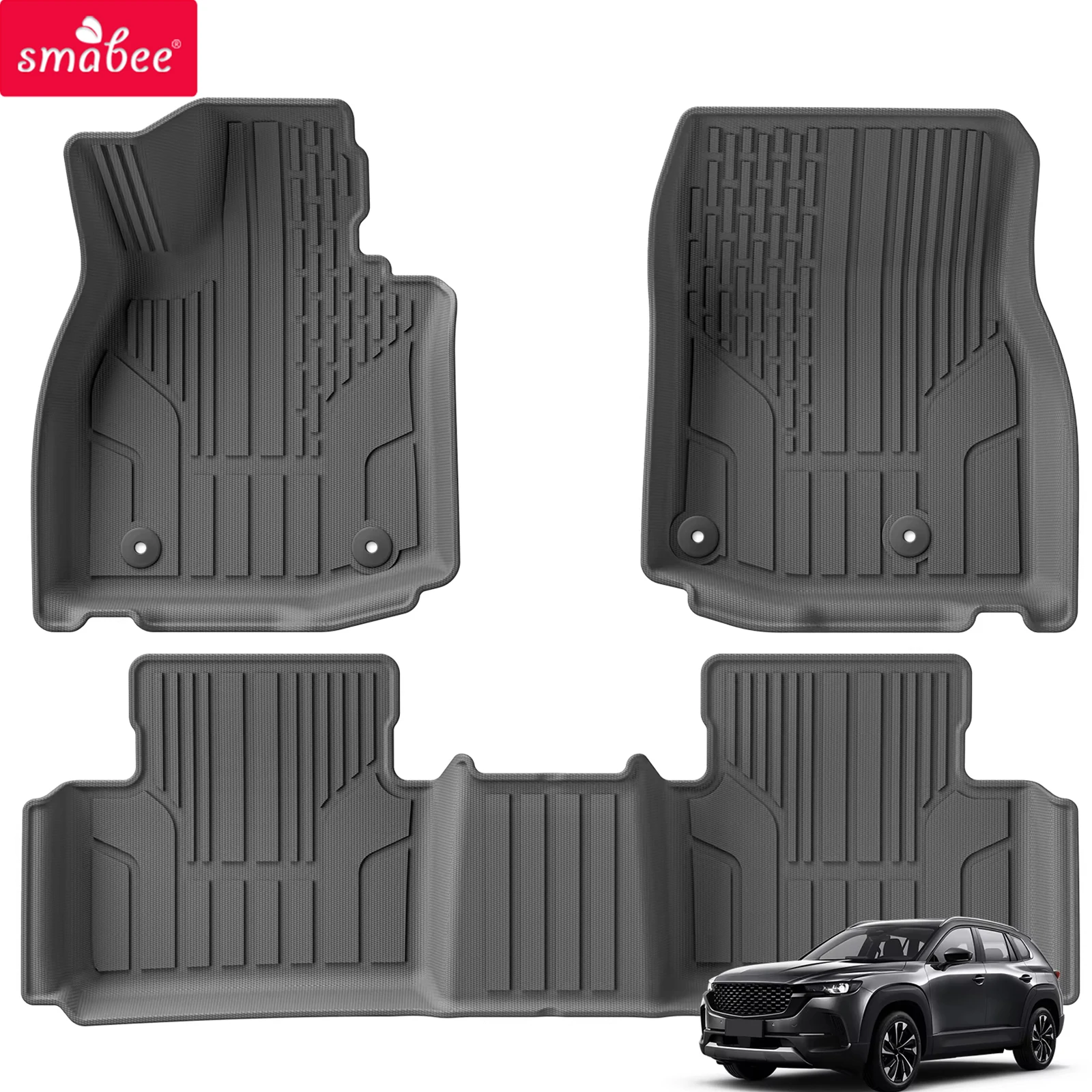 Smabee for Mazda CX-50 2023-2025 Car Floor Mats Protective Mat Interior Accessories Foot Pads Cargo Liner Only For Left Drive