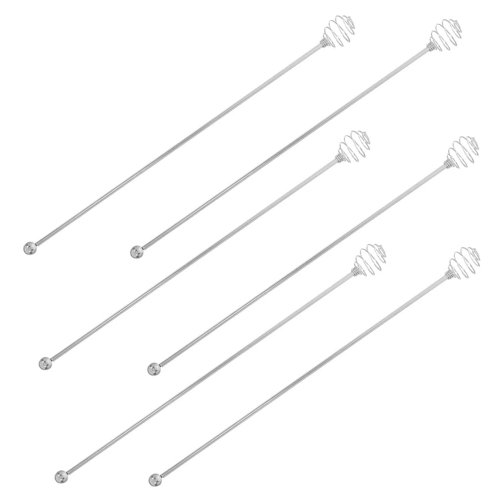 

6 Pcs Stirring Rod Drink Mixing Stick Chocolate Coffee Sticks Milk Stirrers Stainless Steel Beverage Tool Spoon