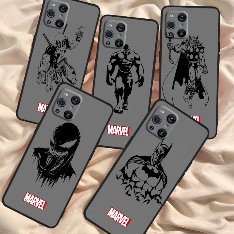 Супергерой Marvel Человек-паук для OPPO Find X6 X5 X3 A54S A5 A94 A16 A53S A57 A74 A72 A98 A78 A96 A9