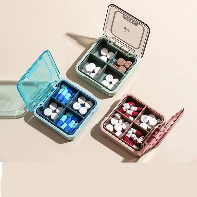 

5pcs/lot Box Medicine Box Jar Storage Packaging Convenient Mini Organizer Dispensing Travel Emergency Seal Dustproof Portable