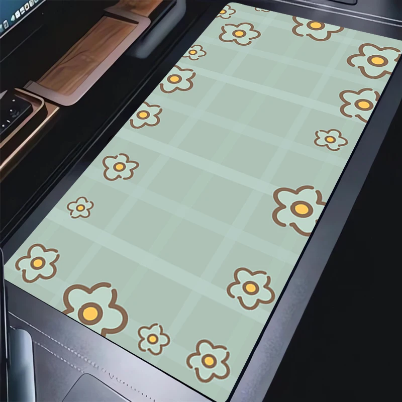 Large Mouse Pad Gamer Vintage Flower Pattern Keyboard Mousepad Pc Computer Senior Desk Mat Gaming Accessories Pad Mouse Mats