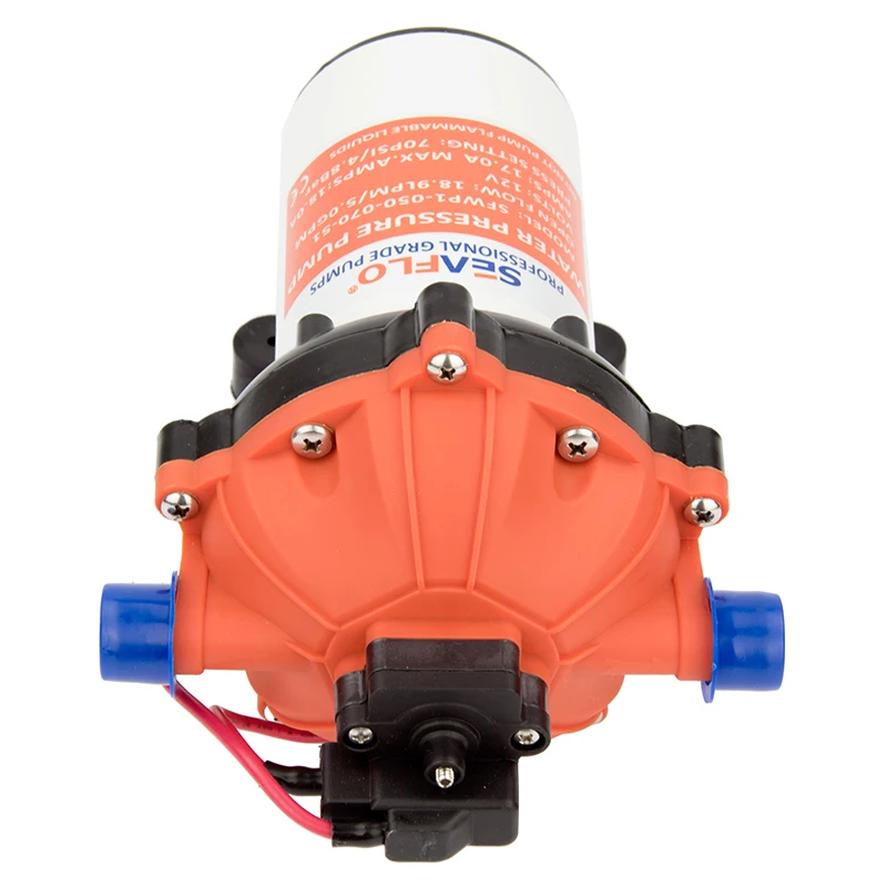 5.0 GPM مجموعة مضخة الغسيل الثقيلة قارب الحجاب الحاجز مضخات المياه مضخة الغسيل البحرية تيار مستمر 12 فولت 70PSI #5