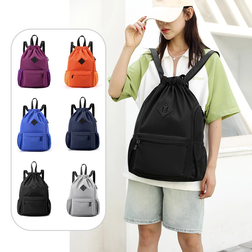 

Waterproof Sport Gym Bag Drawstring SackFitness Travel Outdoor Backpack Shopping Bags Swimming Basketball Yoga Bags