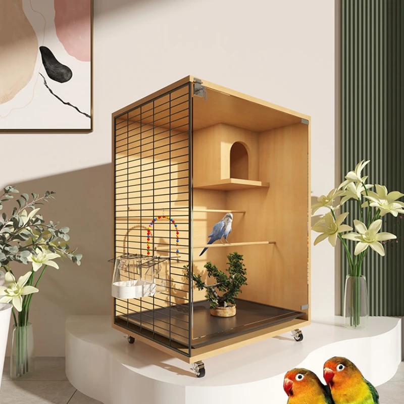 

Budgie Large Bird Cages House Decoration Stand Bed Outdoor Feeder Bird Cages Backpack Canarios Accesorios Bird Supplies RR50BN