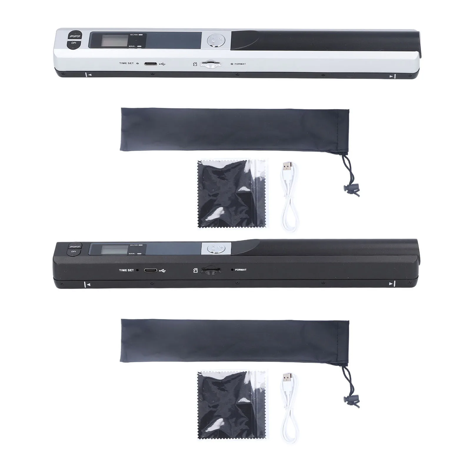 Portable Scanner for A4 Documents Photo Pictures Receipt 8.27 Inch HD 900DPI Color Mobile Handheld Scanner Wand for Home Office