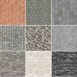 A4 size 3Pcs Self-Adhesive Simulation Wallpaper Miniature Floor Diy Model Making Dollhouse Decor Materials for Diorama