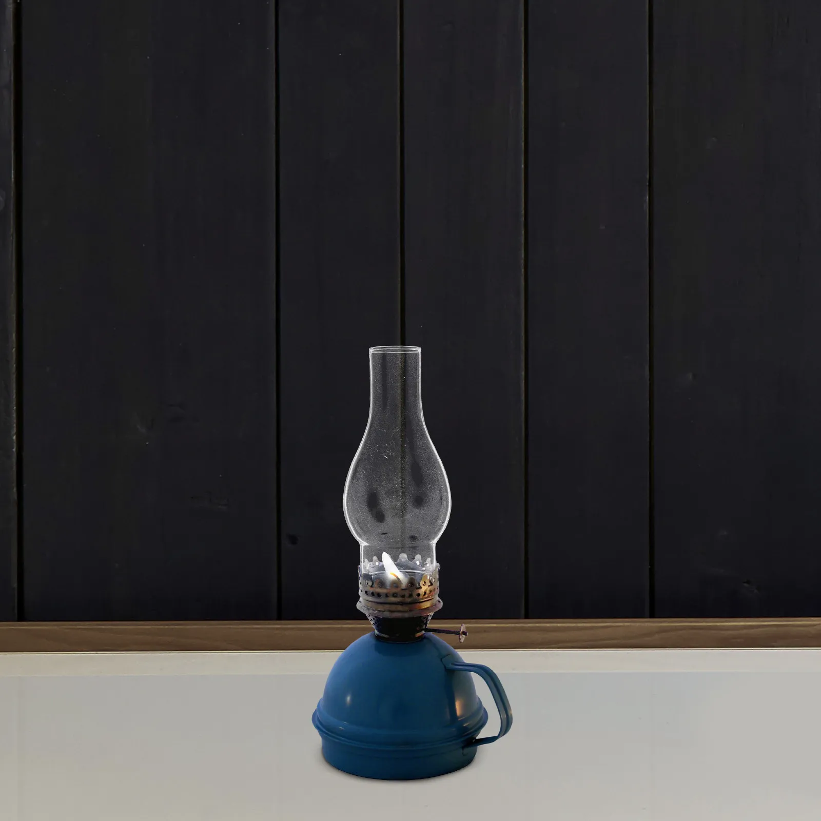 2Pcs Glass Lamp Shades Clear Retro Oil Lamp Chimneys Replacing Glass Lampshade for Home Decor Bedroom Living