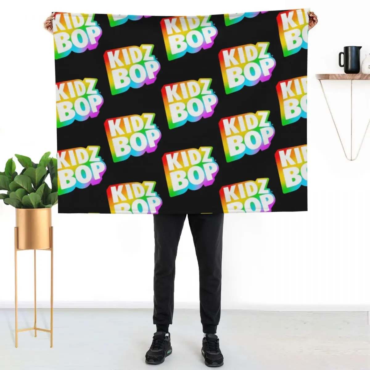 Kidz Bop Rainbow Logo Essential T-Shirt Throw Blanket Cute Plaid for sofa Thermals For Travel Plush Heavy Hairy Blankets